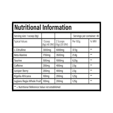 Trained by JP Nutrition - DNFM ! Extreme Pre-Workout - Imagen 5