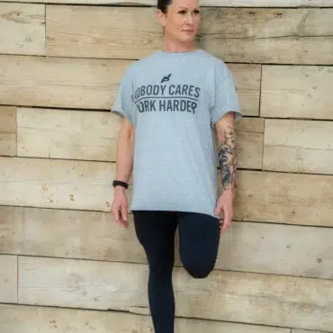 Alternativní pohled na Trained by JP - NOBODY CARES, WORK HARDER Tee in Grey
