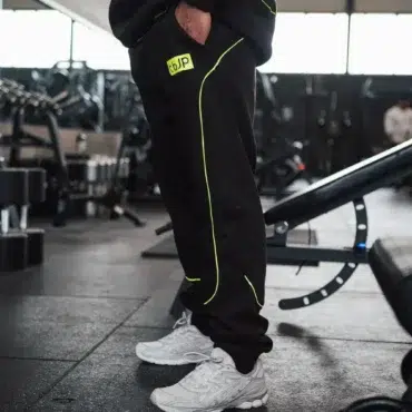 Joggers - Black & Lime Contrast