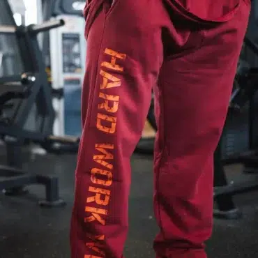 Joggers - HARD WORK WINS Deep Red - Obrázek 7