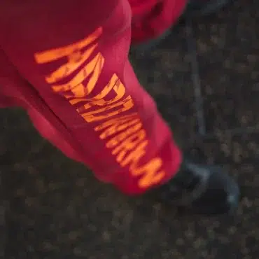 Joggers - HARD WORK WINS Deep Red - Obrázek 6