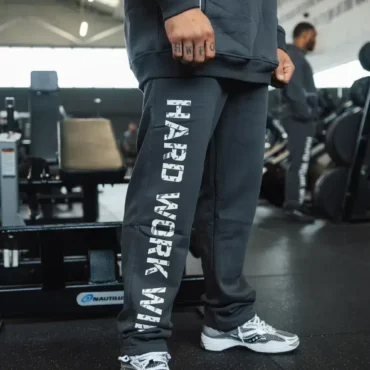 Joggers - HARD WORK WINS in Grey