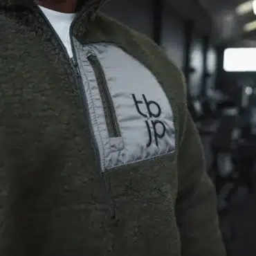 Sherpa Fleece - Taupe with Patch Detail - Obrázek 3