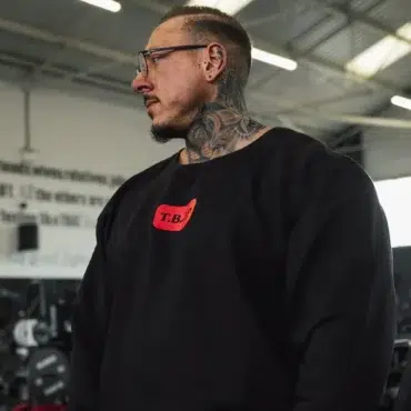 Sweater - Hard Work Wins Sweater in Black and Red - Obrázek 8