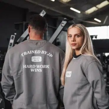 Sweater - Hard Work Wins Sweater in Grey