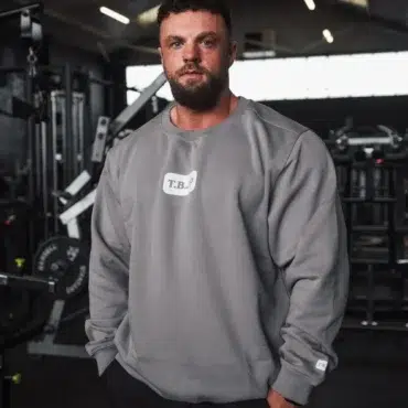 Sweater - Hard Work Wins Sweater in Grey - Obrázek 6