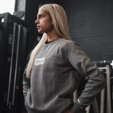 Sweater - Hard Work Wins Sweater in Grey - Obrázek 4