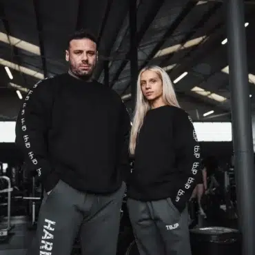 Sweater - Black Embroidered tbJP Arm Logo