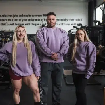 Sweater - Dusky Lilac with Embroidered tbJP Arm Logo (pink)