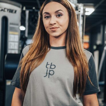 Set In Sleeve Tshirt - Vertical back logo, Grey & Dark Grey - UTILITY01 - Obrázek 7