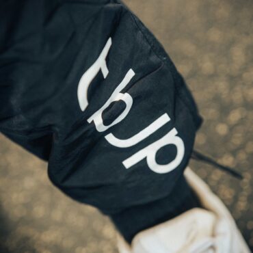 Tapered Joggers with Drawstring cord cuffs in Black - UTILITY01