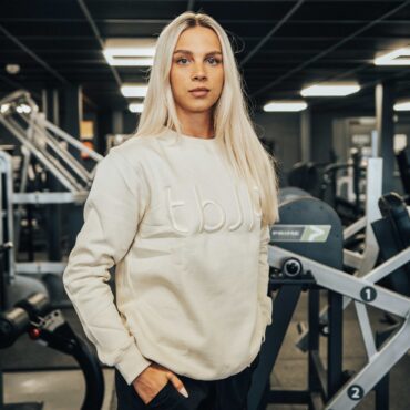 Embroidered Sweater with tbJP Logo in Cream - UTILITY01 - Obrázek 4