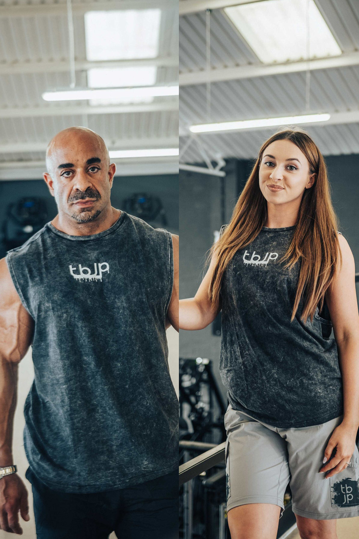 tbJP Drip Logo Vest in Black with a Light Grey Logo - UTILITY01