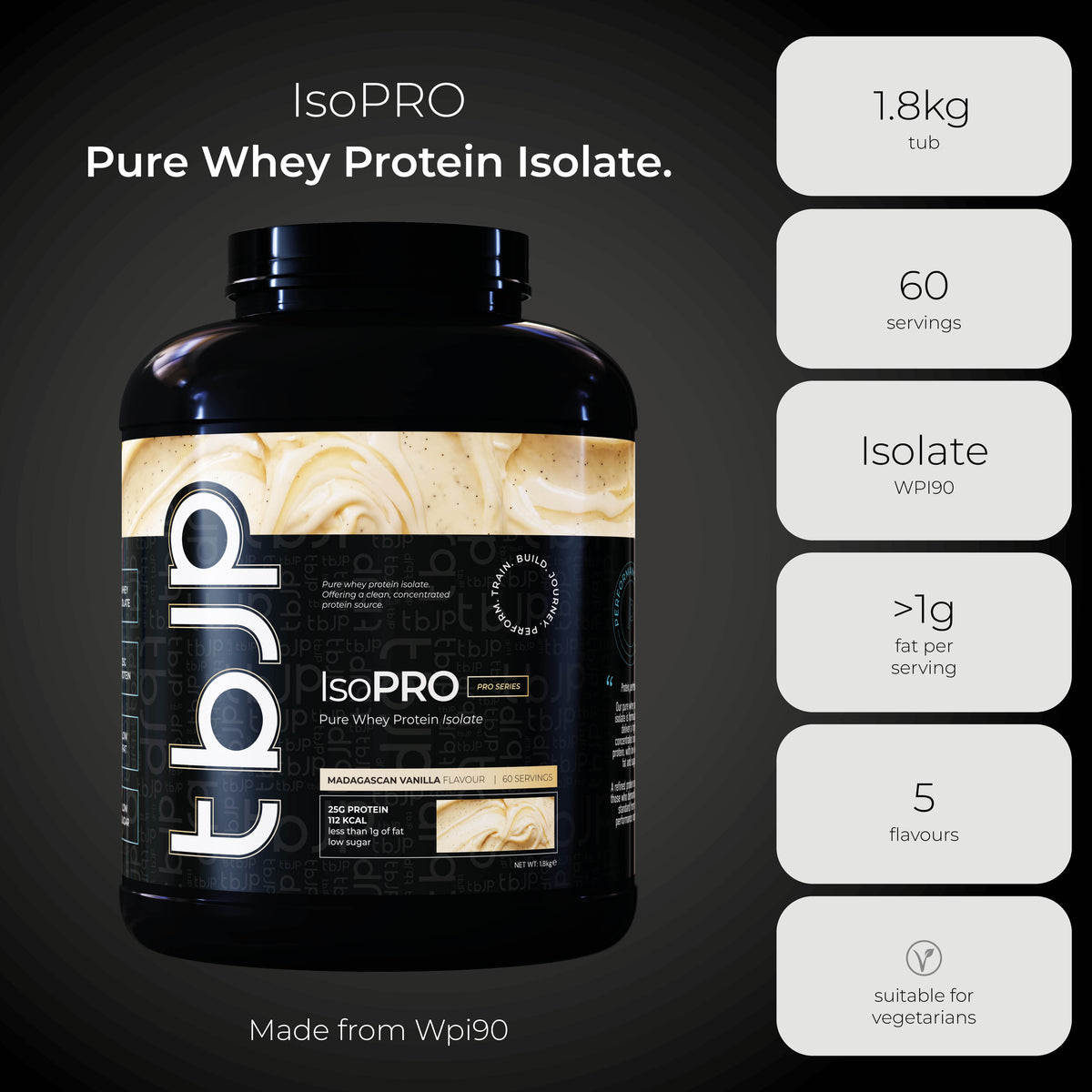 Trained by JP Nutrition - Iso Pro 1.8 kilo in TUBS - immagine 3